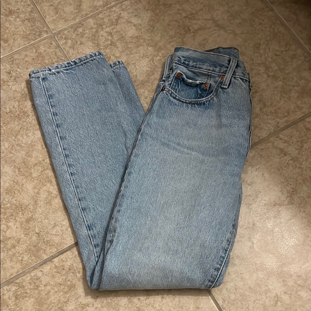 Levi's Light Blue Straight Leg Jeans